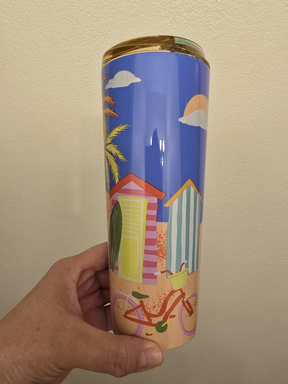 NWT Starbucks 2026 LATAM Summer Beach Scene Stainless Steel Tumbler